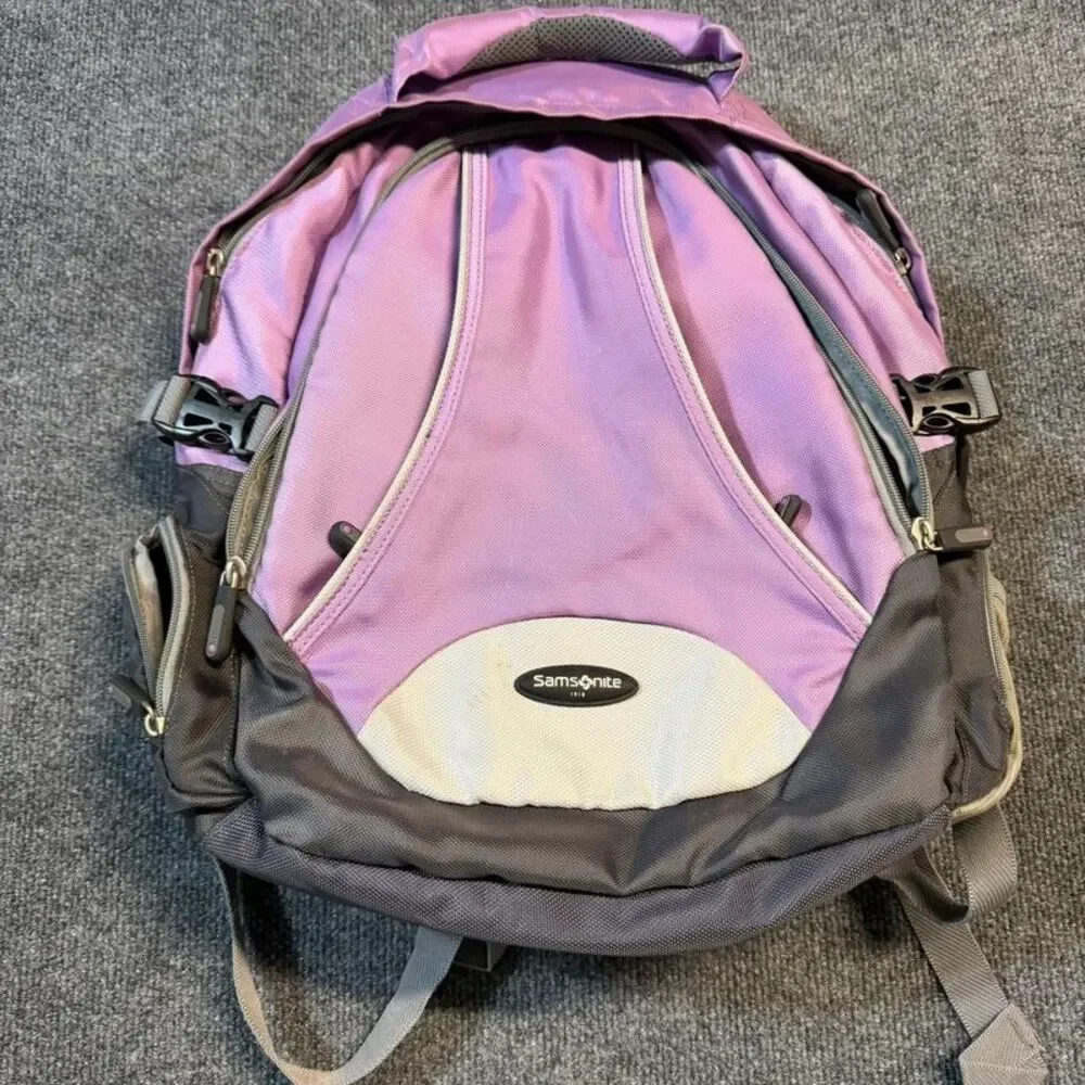 Samsonite purple backpack school laptop